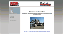 Desktop Screenshot of ema-spezialbaustoffe.de